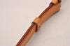 Authentic Louis Vuitton Leather Shoulder Strap Beige 35.8-42.9" LV 2282J