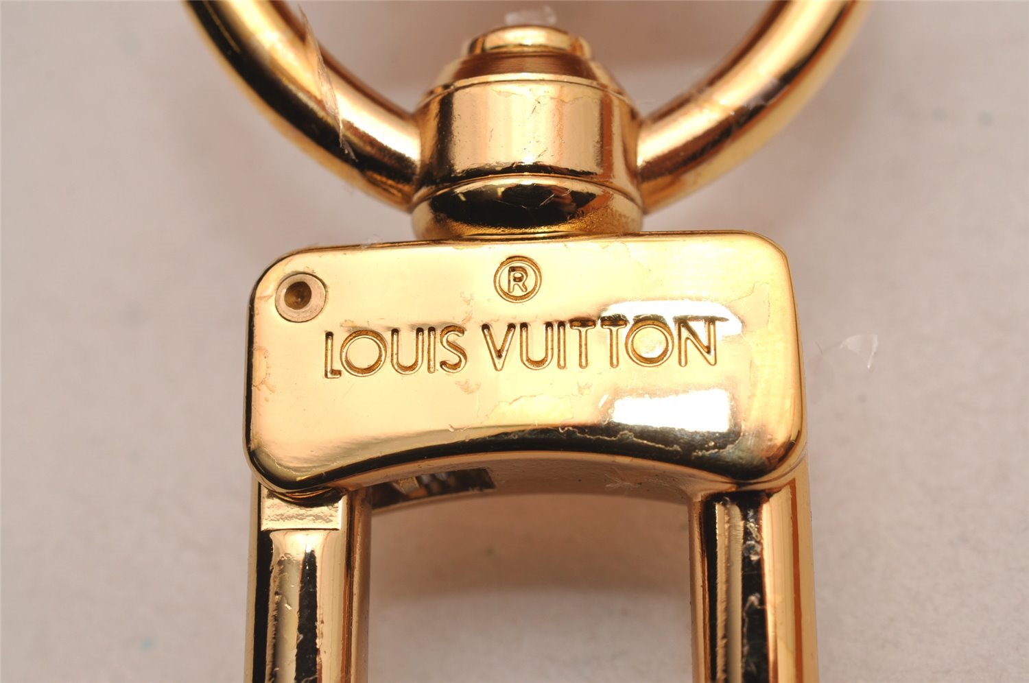 Authentic Louis Vuitton Leather Shoulder Strap Beige 35.8-42.9