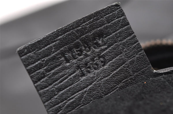 Authentic GUCCI Horsebit Large Hobo Shoulder Hand Bag Leather 115867 Black 2283I