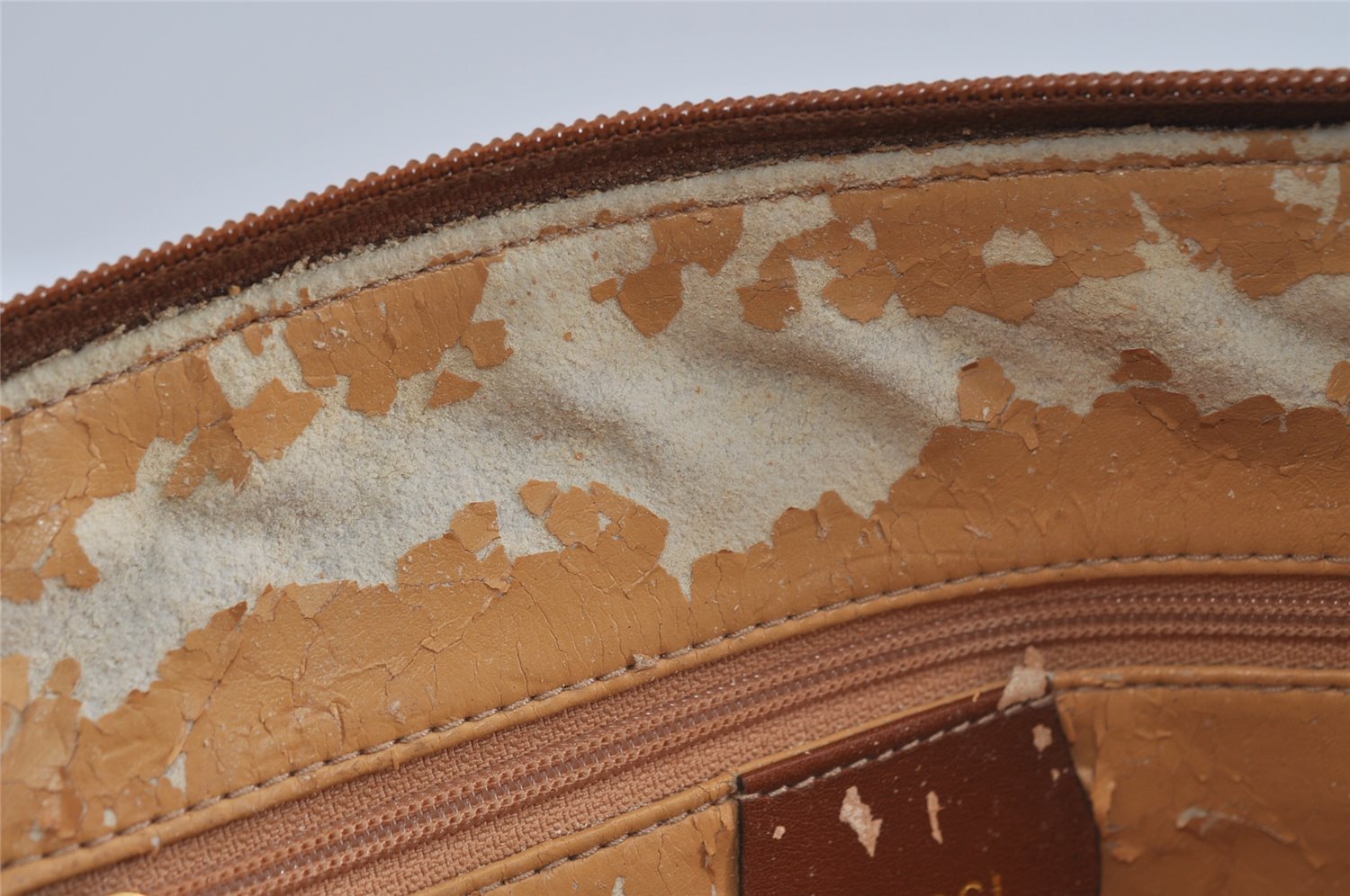 Authentic GUCCI Bamboo 2way Hand Shoulder Bag Purse Leather Brown Junk 2284I