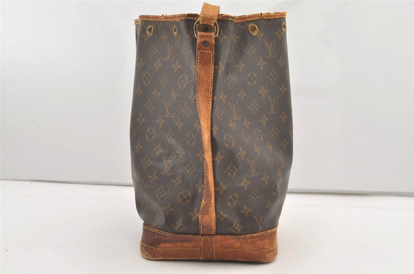 Authentic Louis Vuitton Monogram Noe Shoulder Drawstring Bag M42224 LV 2284J