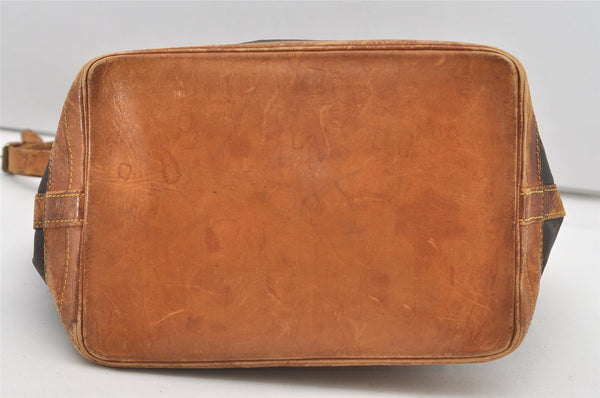 Authentic Louis Vuitton Monogram Noe Shoulder Drawstring Bag M42224 LV 2284J