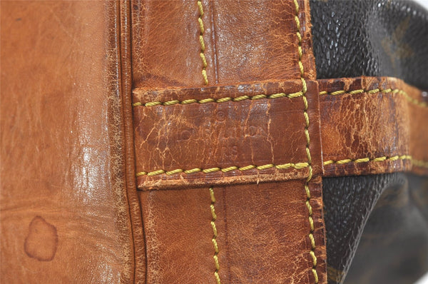 Authentic Louis Vuitton Monogram Noe Shoulder Drawstring Bag M42224 LV 2284J