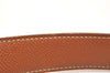 Authentic HERMES Api 3 Leather Reversible Belt Size 70cm 27.6" Black Brown 2285J