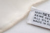 Authentic CHANEL Scarf Mademoiselle Motif CC Logo Silk White Navy 2288I