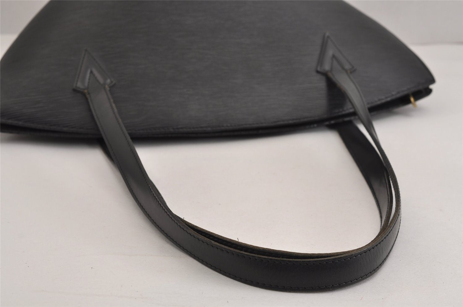 Auth Louis Vuitton Epi Saint Jacques Shopping Shoulder Bag Black M52262 LV 2288J