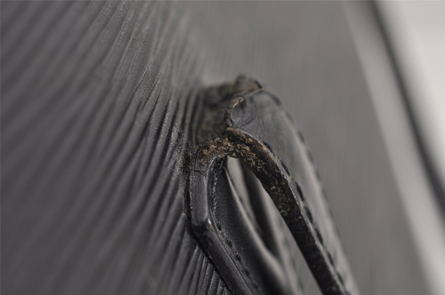 Auth Louis Vuitton Epi Saint Jacques Shopping Shoulder Bag Black M52262 LV 2288J