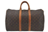 Authentic Louis Vuitton Monogram Keepall 45 Travel Boston Bag M41428 LV 2289J