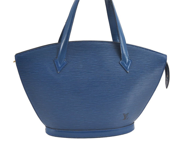 Authentic Louis Vuitton Epi Saint Jacques Hand Bag Blue M52275 LV 2290J