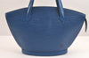Authentic Louis Vuitton Epi Saint Jacques Hand Bag Blue M52275 LV 2290J