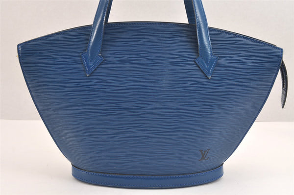 Authentic Louis Vuitton Epi Saint Jacques Hand Bag Blue M52275 LV 2290J