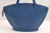 Authentic Louis Vuitton Epi Saint Jacques Hand Bag Blue M52275 LV 2290J