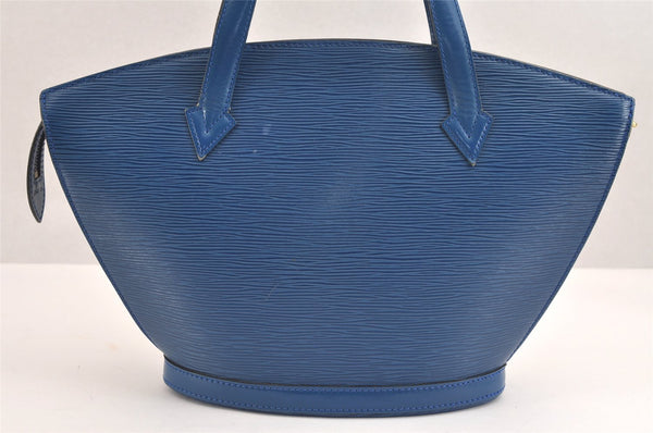 Authentic Louis Vuitton Epi Saint Jacques Hand Bag Blue M52275 LV 2290J