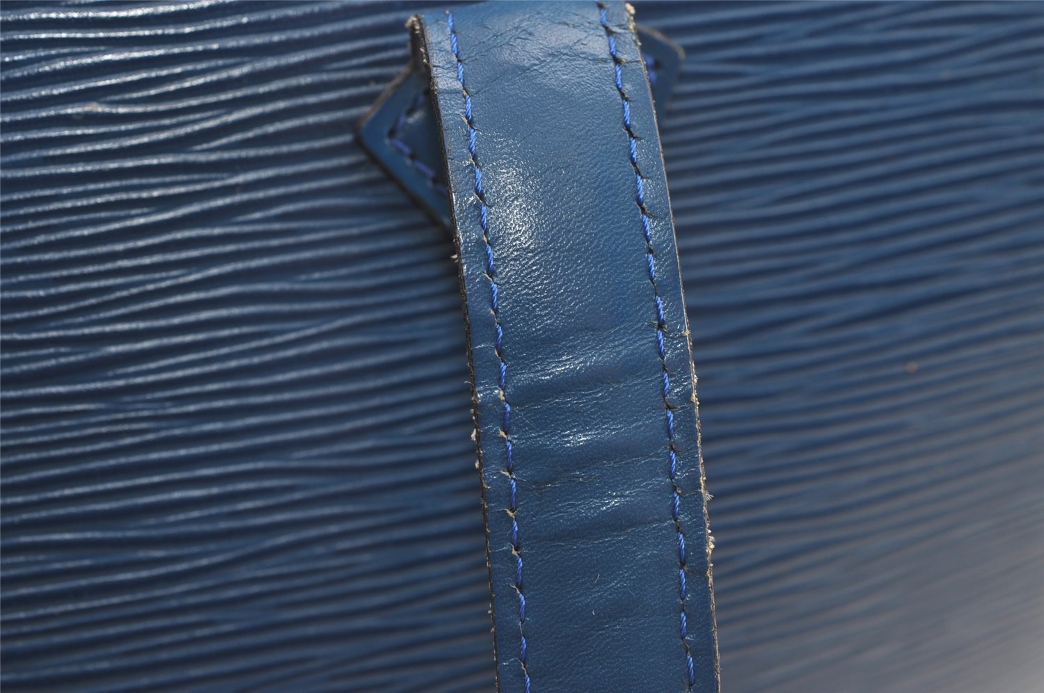 Authentic Louis Vuitton Epi Saint Jacques Hand Bag Blue M52275 LV 2290J