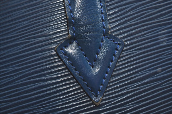 Authentic Louis Vuitton Epi Saint Jacques Hand Bag Blue M52275 LV 2290J