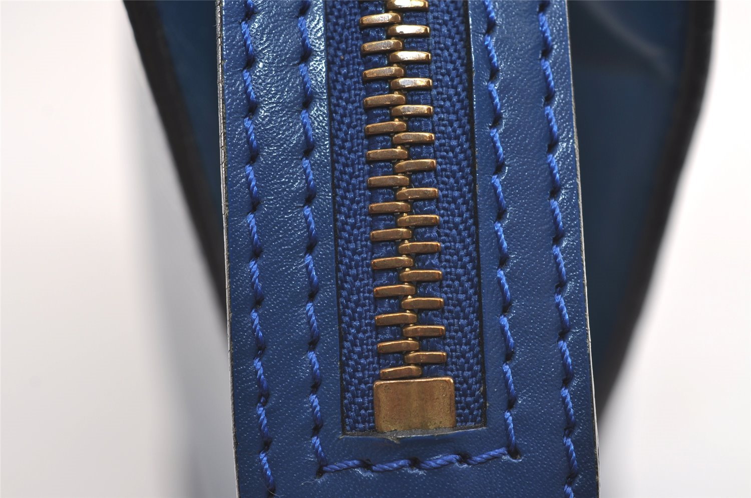 Authentic Louis Vuitton Epi Saint Jacques Hand Bag Blue M52275 LV 2290J