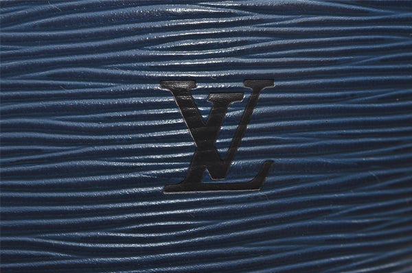 Authentic Louis Vuitton Epi Saint Jacques Hand Bag Blue M52275 LV 2290J