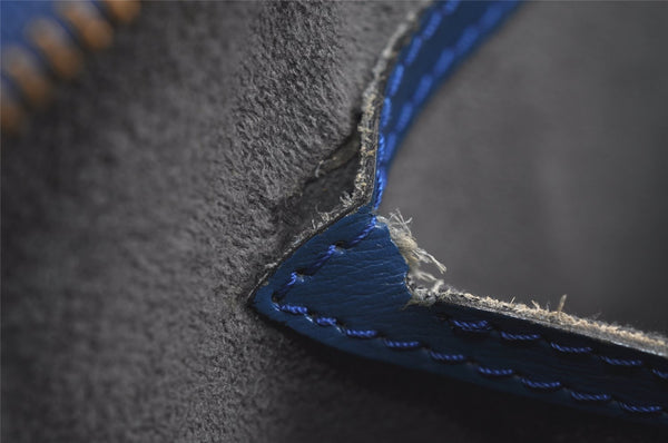 Authentic Louis Vuitton Epi Saint Jacques Hand Bag Blue M52275 LV 2290J