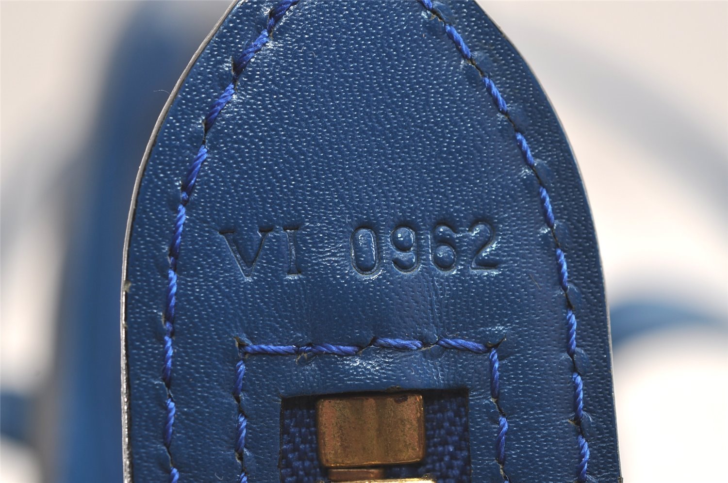 Authentic Louis Vuitton Epi Saint Jacques Hand Bag Blue M52275 LV 2290J