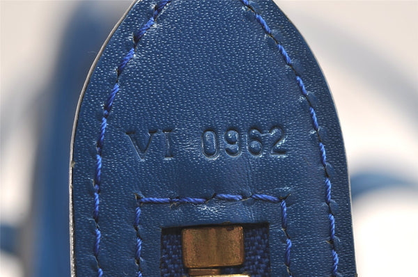 Authentic Louis Vuitton Epi Saint Jacques Hand Bag Blue M52275 LV 2290J