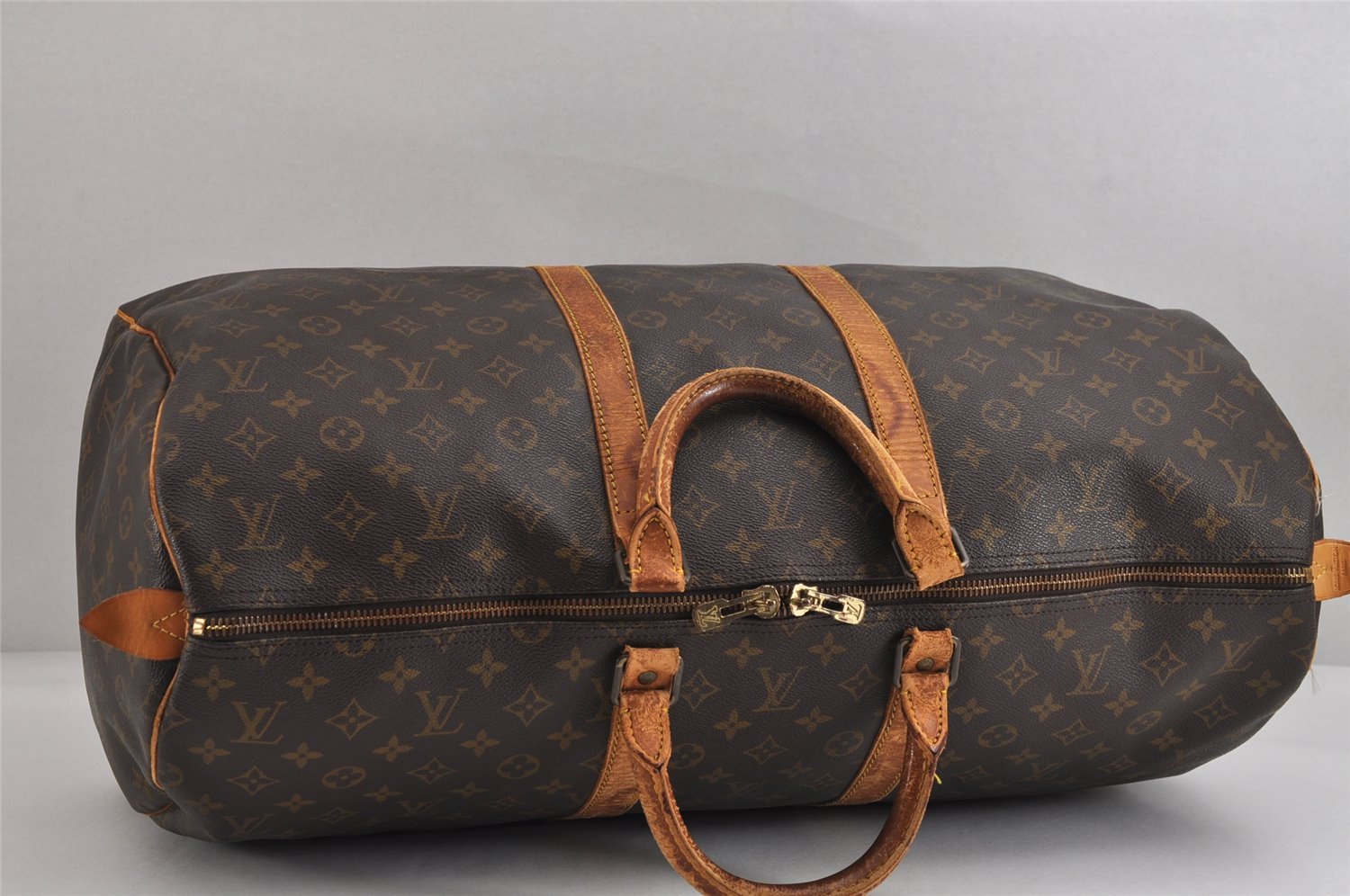 Authentic Louis Vuitton Monogram Keepall 55 Travel Boston Bag M41424 LV 2291J