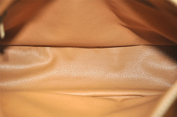 Authentic CELINE Macadam Blason Pattern Hand Bag PVC Leather Brown 2292I