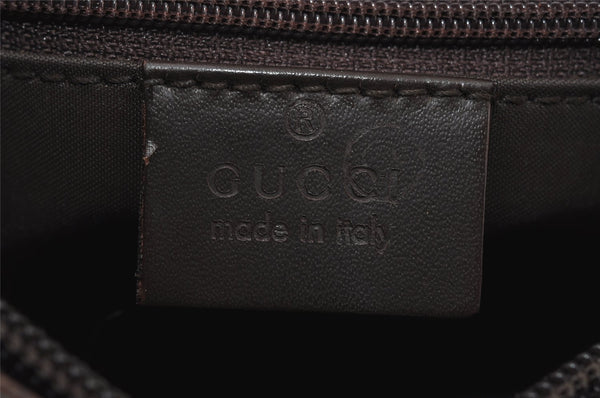 Authentic GUCCI Vintage Shoulder Hand Bag Purse Canvas Leather 77112 Pink 2294I