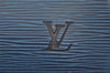 Authentic Louis Vuitton Epi Speedy 25 Hand Boston Bag Blue M43015 LV Junk 2295J