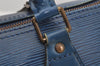 Authentic Louis Vuitton Epi Speedy 25 Hand Boston Bag Blue M43015 LV Junk 2295J