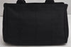 Authentic PRADA Vintage Canapa SS Denim 2Way Shoulder Hand Bag Purse Black 2296K