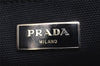 Authentic PRADA Vintage Canapa SS Denim 2Way Shoulder Hand Bag Purse Black 2296K