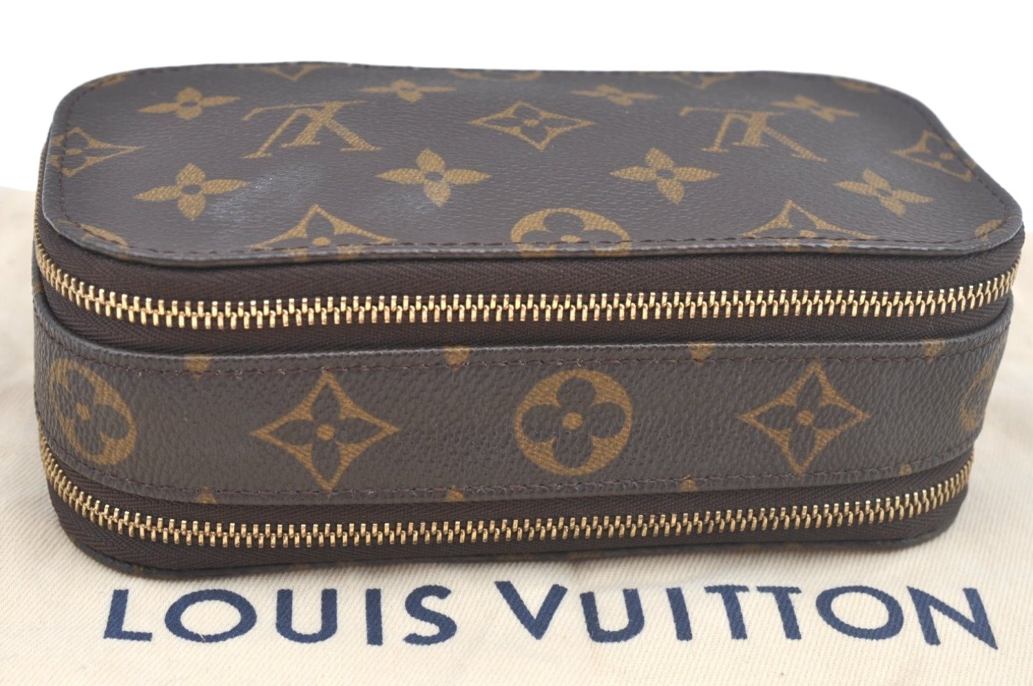 Authentic Louis Vuitton Monogram Trousse Blush PM Cosmetic Pouch M47510 LV 2297J