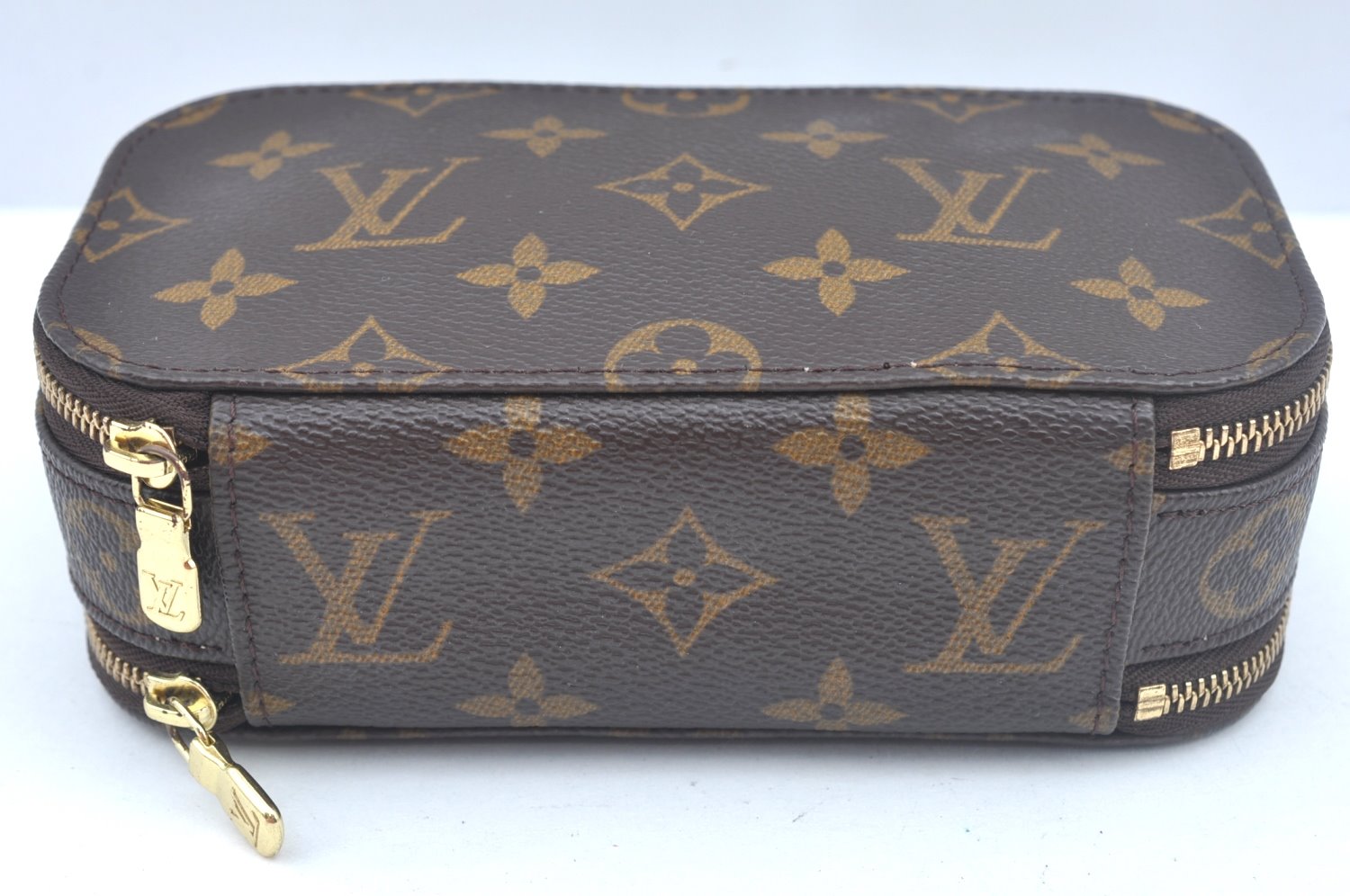 Authentic Louis Vuitton Monogram Trousse Blush PM Cosmetic Pouch M47510 LV 2297J