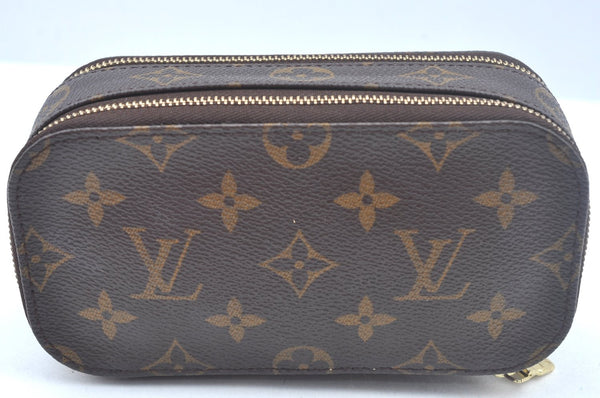 Authentic Louis Vuitton Monogram Trousse Blush PM Cosmetic Pouch M47510 LV 2297J