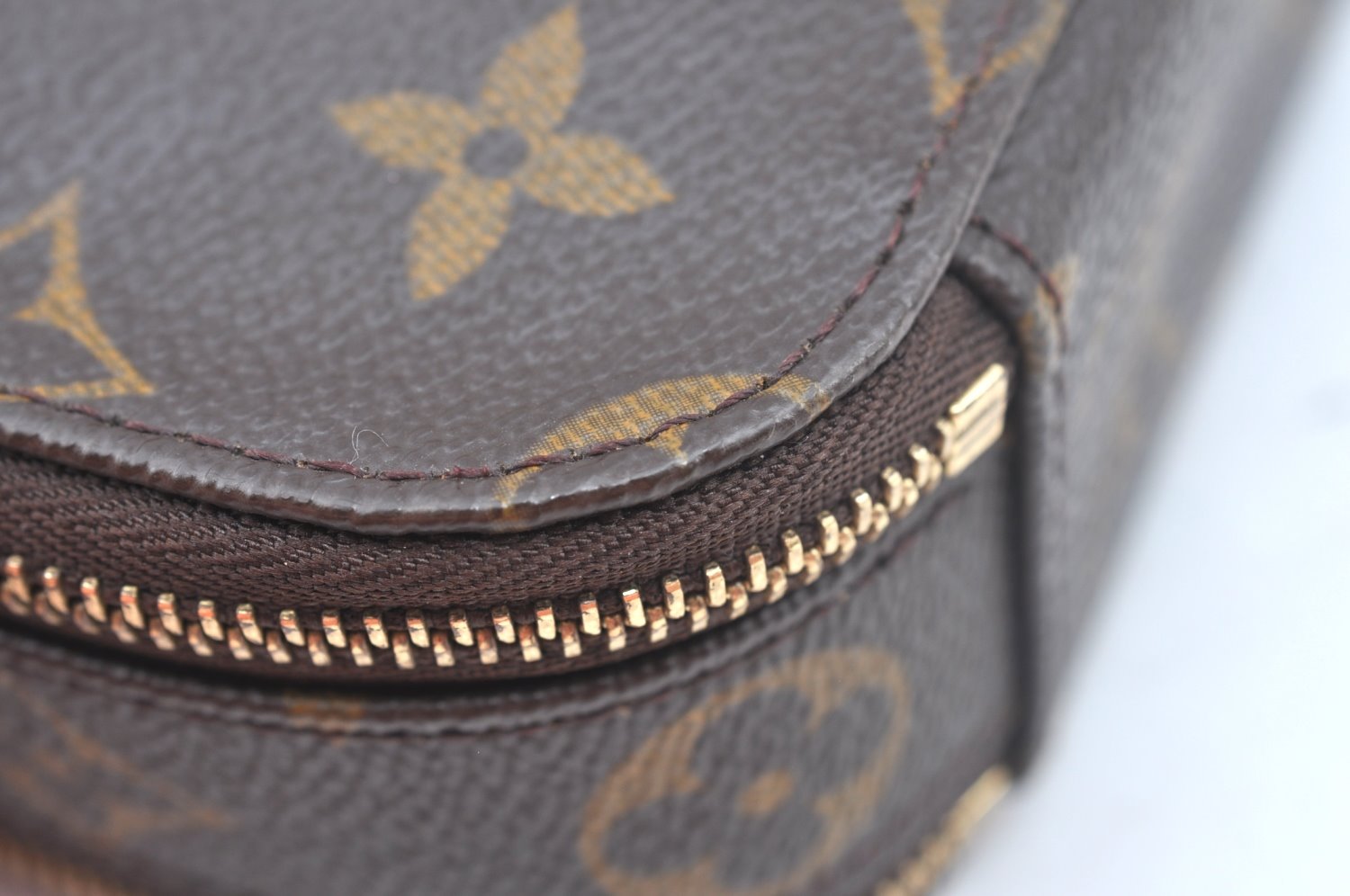 Authentic Louis Vuitton Monogram Trousse Blush PM Cosmetic Pouch M47510 LV 2297J