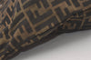 Authentic FENDI Zucca Vintage Hand Tote Bag Canvas Leather Brown 2298J