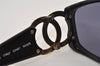 Authentic CHANEL Sunglasses CC Logos CoCo Mark Plastic 02461 Black 2299I