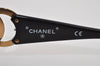 Authentic CHANEL Sunglasses CC Logos CoCo Mark Plastic 02461 Black 2299I