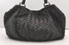 Authentic MIU MIU Vintage Leather Shoulder Tote Bag Black 2299J