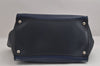 Authentic PRADA Vintage Leather Nappa 2Way Shoulder Tote Bag BN2762 Blue 2302J