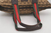 Authentic GUCCI Web Sherry Line Tote Bag GG Canvas Leather 131230 Brown 2303J