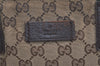 Authentic GUCCI Web Sherry Line Tote Bag GG Canvas Leather 131230 Brown 2303J