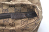 Authentic GUCCI Web Sherry Line Tote Bag GG Canvas Leather 131230 Brown 2303J