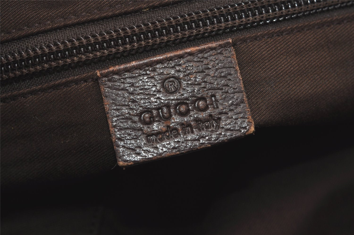Authentic GUCCI Web Sherry Line Tote Bag GG Canvas Leather 131230 Brown 2303J