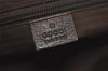 Authentic GUCCI Web Sherry Line Tote Bag GG Canvas Leather 131230 Brown 2303J