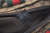 Authentic GUCCI Web Sherry Line Tote Bag GG Canvas Leather 131230 Brown 2303J