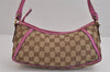 Authentic GUCCI Abbey Shoulder Hand Bag GG Canvas Leather 130939 Brown 2304J