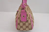 Authentic GUCCI Abbey Shoulder Hand Bag GG Canvas Leather 130939 Brown 2304J