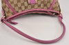 Authentic GUCCI Abbey Shoulder Hand Bag GG Canvas Leather 130939 Brown 2304J