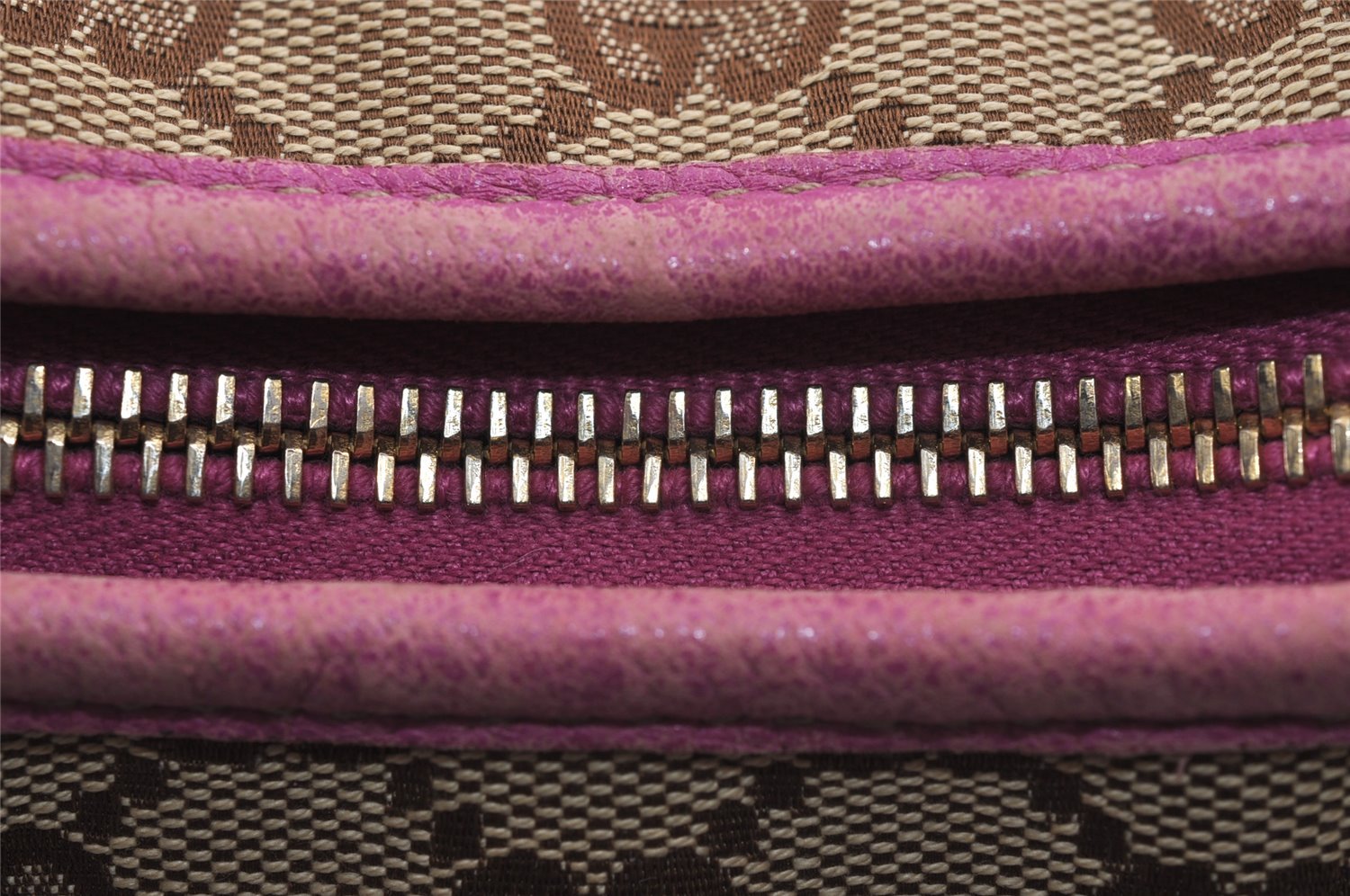 Authentic GUCCI Abbey Shoulder Hand Bag GG Canvas Leather 130939 Brown 2304J